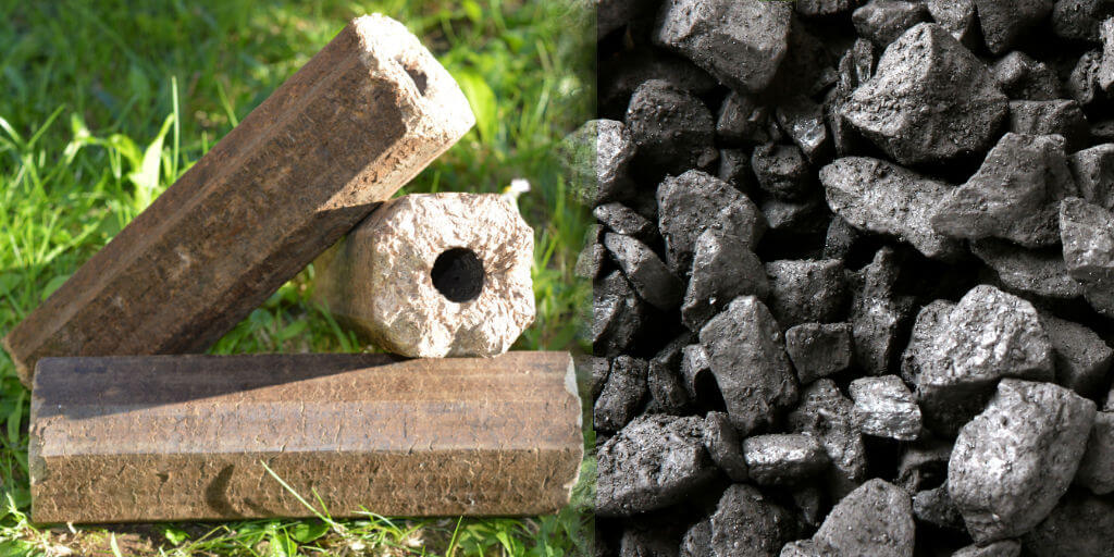 wood briquettes vs fossil fuels